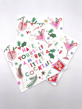 Load image into Gallery viewer, Christmas Napkins | Merry Little Cocktail - Foil - 20ct