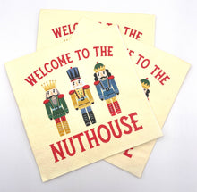 Load image into Gallery viewer, Funny Christmas Napkins |Welcome To The Nuthouse - 20ct