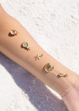 Load image into Gallery viewer, 18K Gold PVD Stainless Steel Shell Charm with Pearl: Stainless