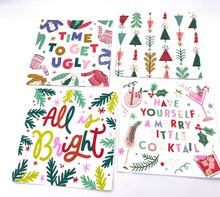 Load image into Gallery viewer, Christmas Napkins | Merry Little Cocktail - Foil - 20ct