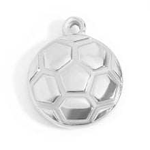 Load image into Gallery viewer, 18K Gold PVD Stainless Steel Soccer Ball Charm: Gold