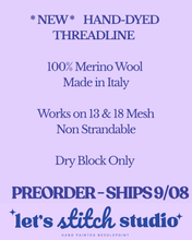 Load image into Gallery viewer, CONFETTI- Hand-Dyed Merino Wool Thread | Made in Italy : CONFETTI / 10 yard skeins