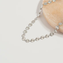 Load image into Gallery viewer, 18K Gold PVD Stainless Steel Sunburst Chain Bracelet: Gold