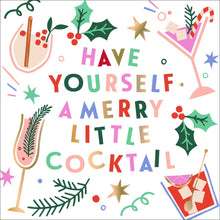 Load image into Gallery viewer, Christmas Napkins | Merry Little Cocktail - Foil - 20ct