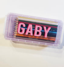 Load image into Gallery viewer, personalized shadow crayon case