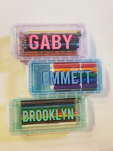 Load image into Gallery viewer, personalized shadow crayon case