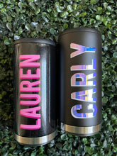 Load image into Gallery viewer, Personalized Can cooler/ skinny can cooler/ white claw can cooler