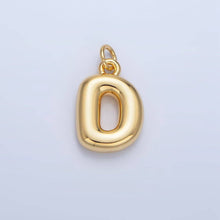 Load image into Gallery viewer, 24K Gold Filled 17mm Initial Letter Chubby Balloon Charm | A1513 - A1525: Letter B

