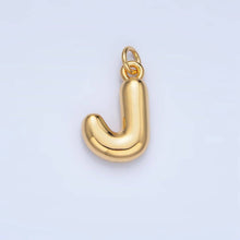 Load image into Gallery viewer, 24K Gold Filled 17mm Initial Letter Chubby Balloon Charm | A1513 - A1525: Letter S
