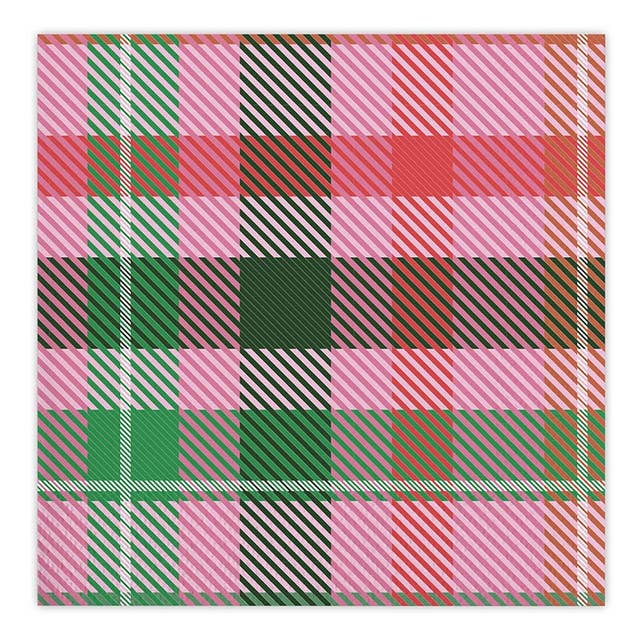 Thimblepress x Slant Beverage Napkins - Plaid