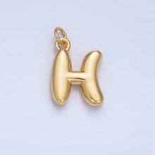 Load image into Gallery viewer, 24K Gold Filled 17mm Initial Letter Chubby Balloon Charm | A1513 - A1525: Letter C
