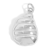 Load image into Gallery viewer, 18K Gold PVD Stainless Steel Shell Charm with Pearl: Stainless
