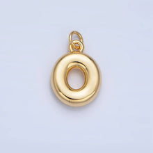 Load image into Gallery viewer, 24K Gold Filled 17mm Initial Letter Chubby Balloon Charm | A1513 - A1525: Letter S

