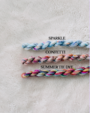 Load image into Gallery viewer, SPARKL - Hand-Dyed Merino Wool Thread | Made in Italy: Sparkle / 10 yard skeins
