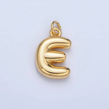 Load image into Gallery viewer, 24K Gold Filled 17mm Initial Letter Chubby Balloon Charm | A1513 - A1525: Letter M
