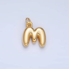 Load image into Gallery viewer, 24K Gold Filled 17mm Initial Letter Chubby Balloon Charm | A1513 - A1525: Letter B
