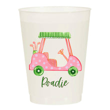 Load image into Gallery viewer, Girly Golf Cart Roadie Pink Masters Frosted Cups- Masters: Pack of 10
