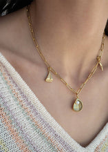 Load image into Gallery viewer, 18K Gold PVD Stainless Steel Shell Charm with Pearl: Stainless
