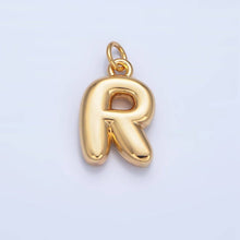 Load image into Gallery viewer, 24K Gold Filled 17mm Initial Letter Chubby Balloon Charm | A1513 - A1525: Letter B
