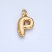 Load image into Gallery viewer, 24K Gold Filled 17mm Initial Letter Chubby Balloon Charm | A1513 - A1525: Letter G
