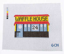 Load image into Gallery viewer, 24 Hour Diner Hand Painted Needlepoint Canvas
