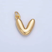 Load image into Gallery viewer, 24K Gold Filled 17mm Initial Letter Chubby Balloon Charm | A1513 - A1525: Letter J
