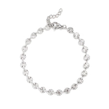 Load image into Gallery viewer, 18K Gold PVD Stainless Steel Sunburst Chain Bracelet: Gold
