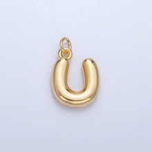 Load image into Gallery viewer, 24K Gold Filled 17mm Initial Letter Chubby Balloon Charm | A1513 - A1525: Letter B

