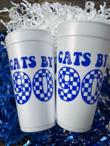 Cats by 90 foam cups