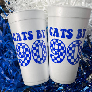 Cats by 90 foam cups