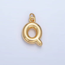 Load image into Gallery viewer, 24K Gold Filled 17mm Initial Letter Chubby Balloon Charm | A1513 - A1525: Letter B
