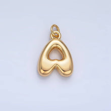 Load image into Gallery viewer, 24K Gold Filled 17mm Initial Letter Chubby Balloon Charm | A1513 - A1525: Letter L
