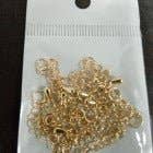 Load image into Gallery viewer, 24K Gold Filled Chain Extender Gold / Silver For DIY Jewelry Making Chain Extender  L-125~L-128: Gold-1pc
