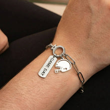 Load image into Gallery viewer, 18K Gold PVD Stainless Steel Game Day Script Charm : Gold
