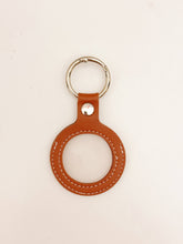 Load image into Gallery viewer, Needlepoint Self Finishing PU Leather Key Fob Bag Tag Interchangeable Finishing Keychain: Black
