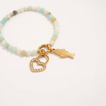Load image into Gallery viewer, 18K Gold PVD Stainless Steel Fish Charm: Gold
