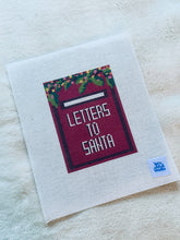Load image into Gallery viewer, Letters To Santa Mailbox painted 13 Mesh Needlepoint Canvas
