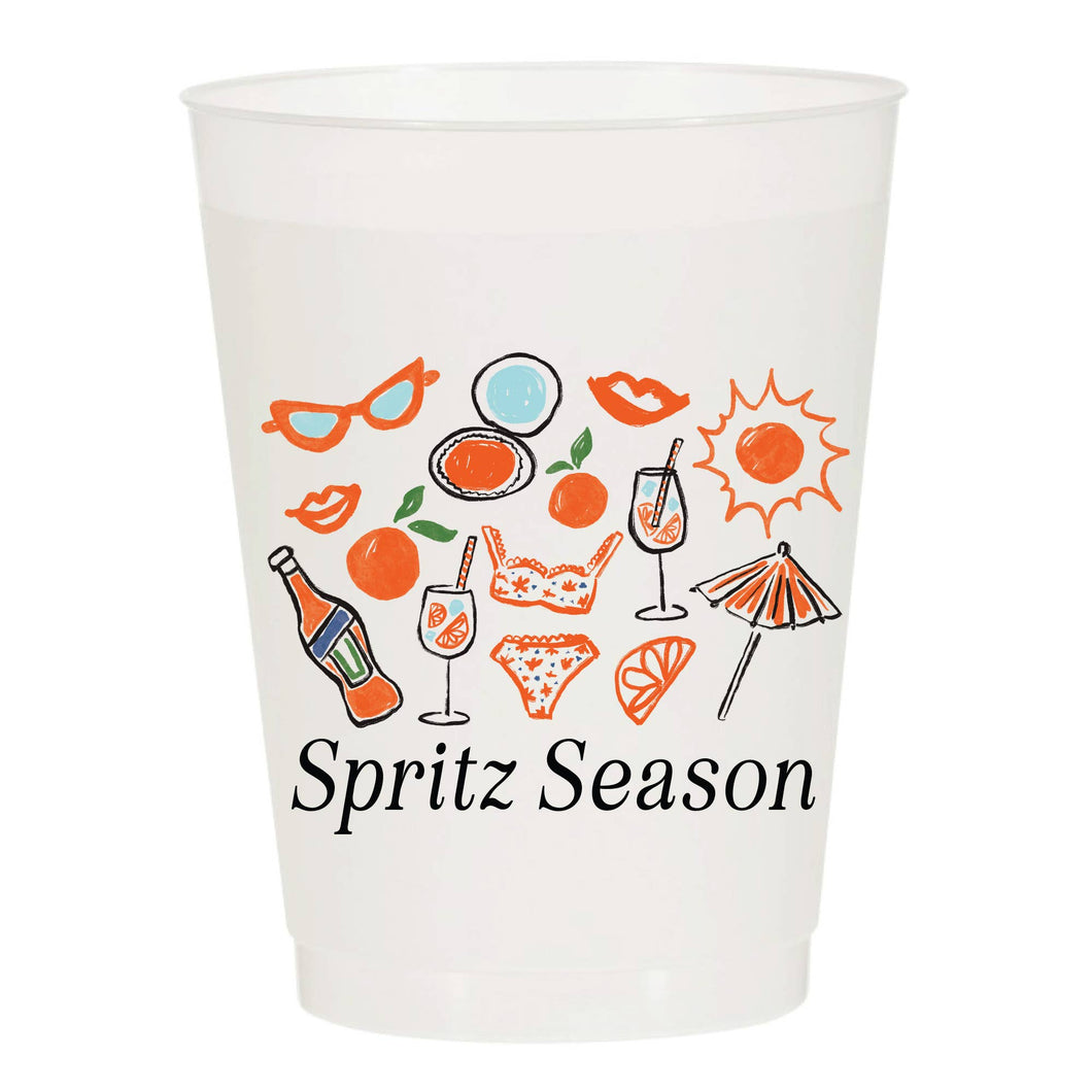 Spritz Season Frosted Cups - Summer: Pack of 6