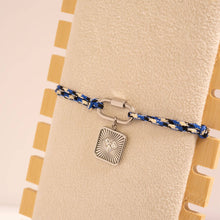 Load image into Gallery viewer, 18K Gold PVD Stainless Steel Navy Rope Carabiner Bracelet: Gold
