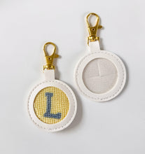 Load image into Gallery viewer, Needlepoint Self Finishing Key Fobs: Gray
