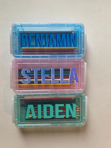 personalized shadow crayon case