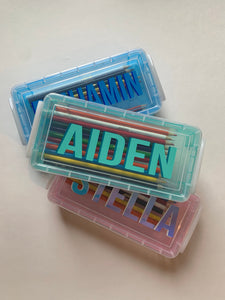 personalized shadow crayon case