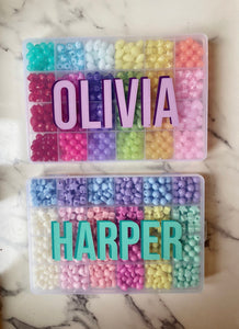 personalized rainbow bead kit