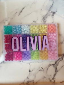 personalized rainbow bead kit