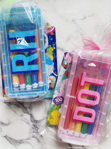 Personalized crayon case/ coloring book set/ kid gift/ arts and crafts kids/ travel activity kids/Easter kids basket filler/art party favor